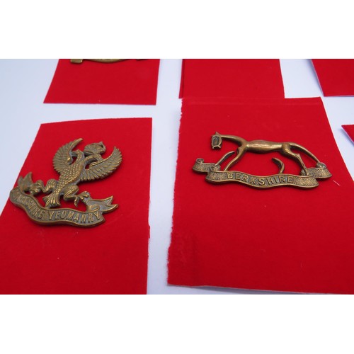 7 - 16 Military cap/Regiment badges