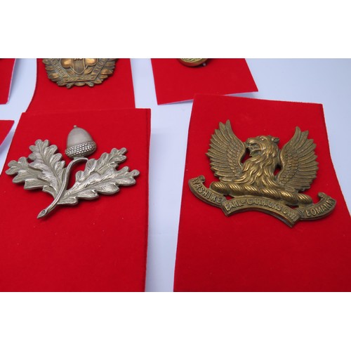 7 - 16 Military cap/Regiment badges