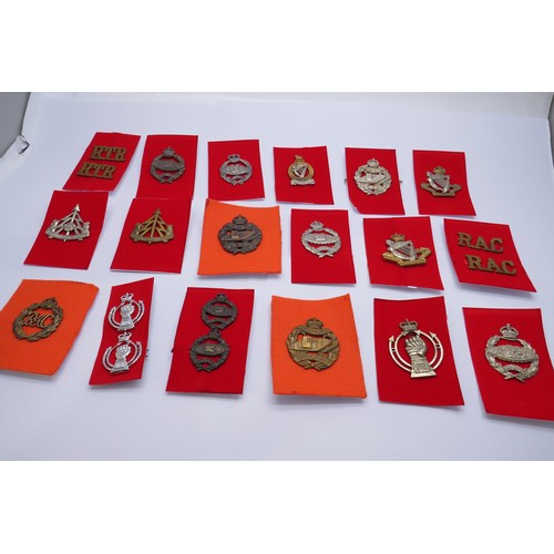 8 - 22 Military cap/Regiment badges