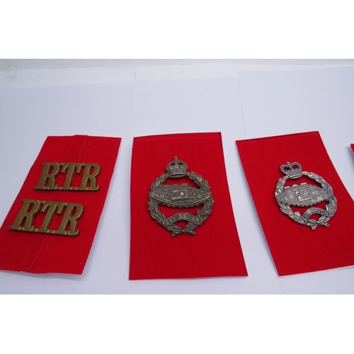 8 - 22 Military cap/Regiment badges