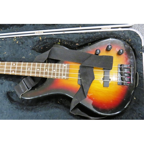 362 - Stagg bass guitar in hard carry case