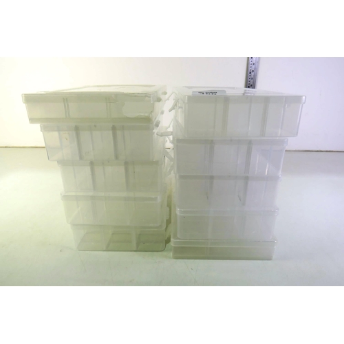 366 - Ten plastic display tubs