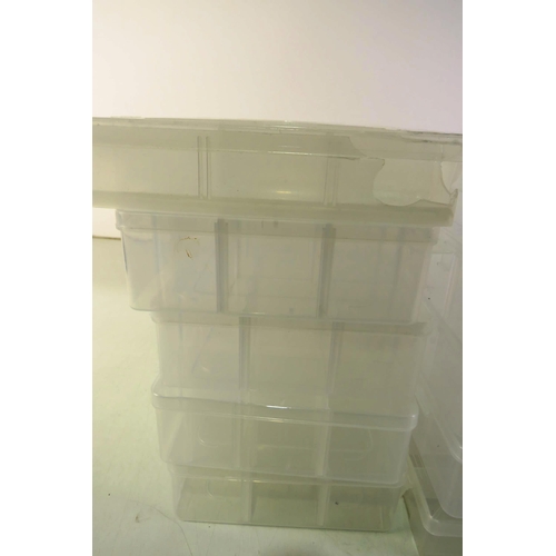 366 - Ten plastic display tubs