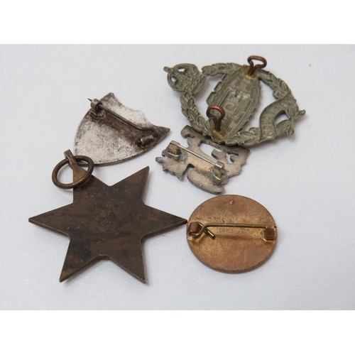 177 - WWII Burma star medal, Burma star badge, tank regiment badge