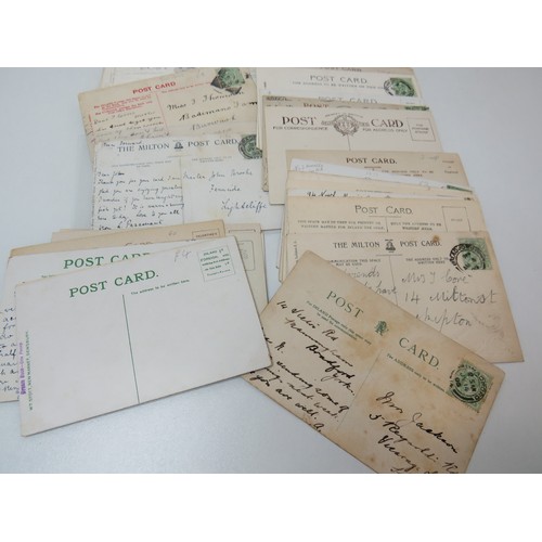 184 - Fifty old Yorkshire postcards including Leeds, Dewsbury, Hemsworth, Featherstone etc