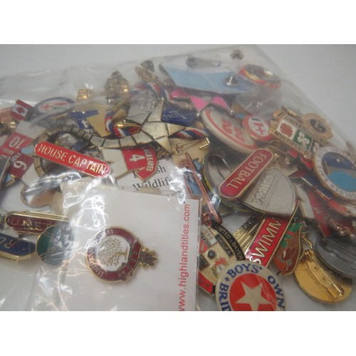 182 - 100 various miscellaneous badges including enamel, football etc