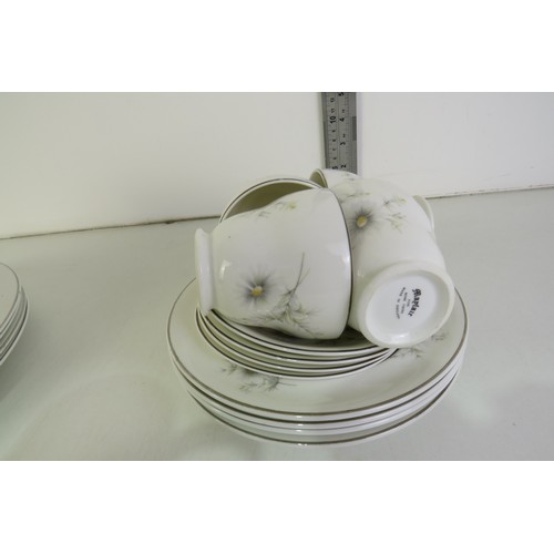 212 - Mayfair tea service and four pieces of palissy ceramic