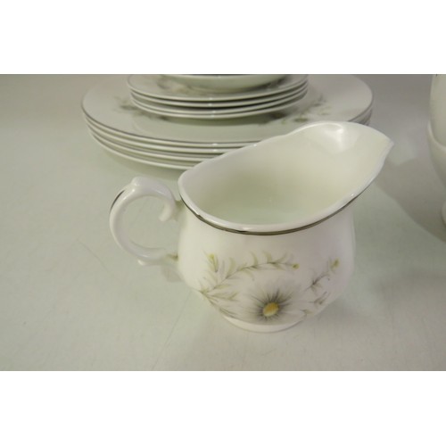 212 - Mayfair tea service and four pieces of palissy ceramic