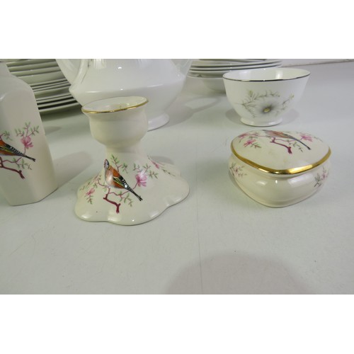 212 - Mayfair tea service and four pieces of palissy ceramic