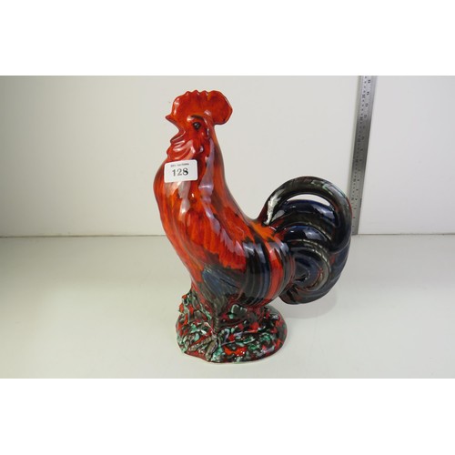 380 - Anita Harris large cockerel 36cm high- signed in gold