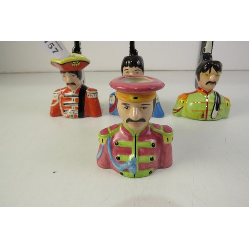 386 - Set of four Lorna Bailey Beatle Toby Jug's