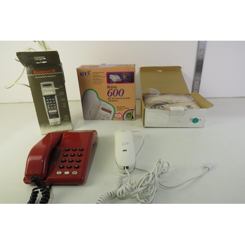 396 - Collection of four telephones three boxed