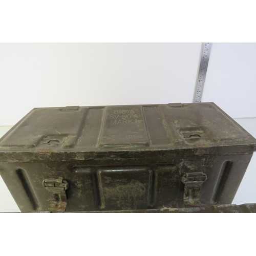 398 - Ammo boxes one 1956 B167ASV80A, Two M104MKI SV 22A undated