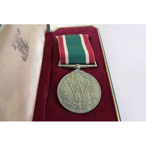 533 - WWII Atlantic star trio and dog tags, national service ,edal and womans ward army medal