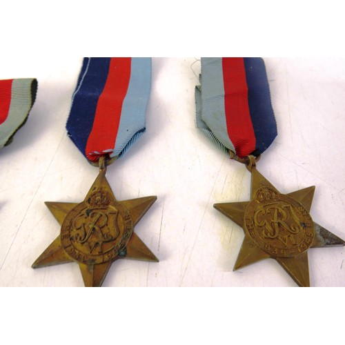 537 - Ten 1939-45 WWII stars medals