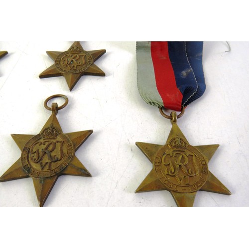 537 - Ten 1939-45 WWII stars medals