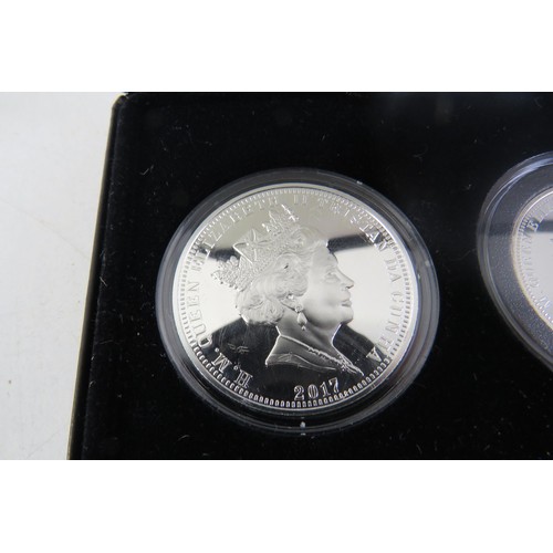 541 - QEII Sapphire jubilee solid silver proof coin collection