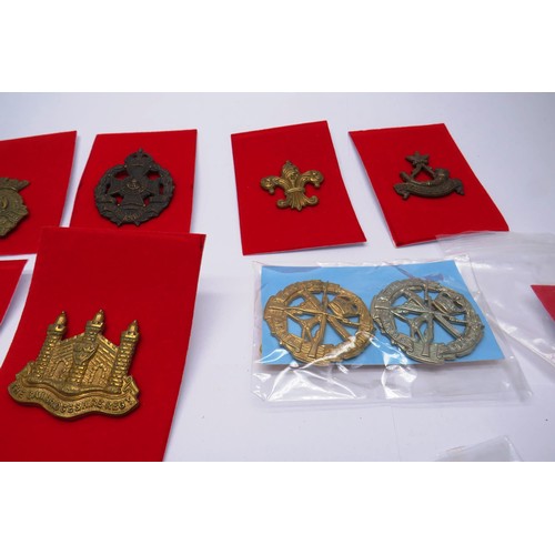 553 - 19 Military cap/Regiment badges