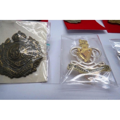 553 - 19 Military cap/Regiment badges