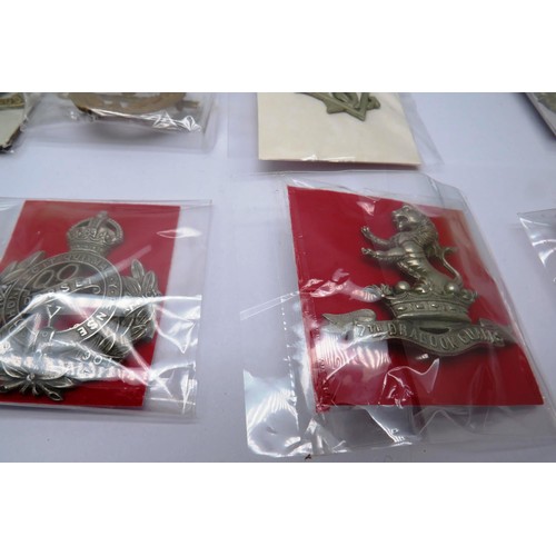 556 - 18 Military cap/Regiment badges