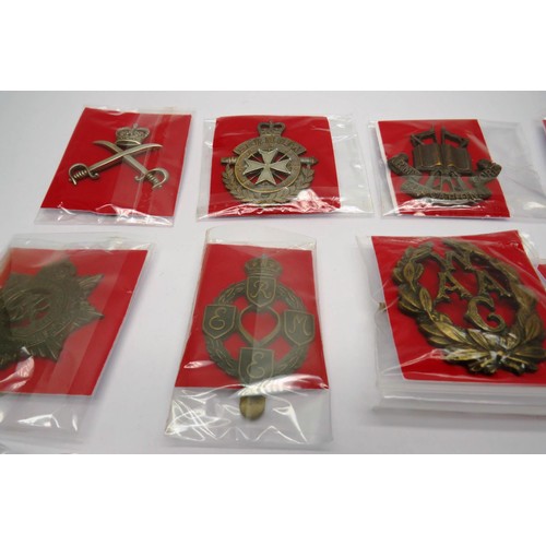 558 - 18 Military cap/Regiment badges