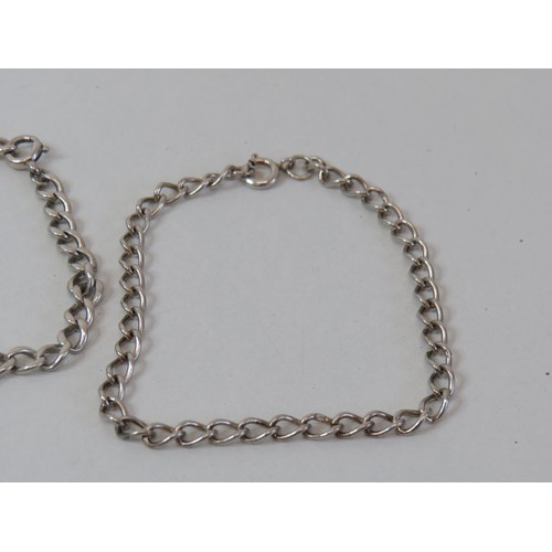 120 - Three silver bracelets