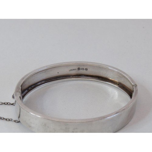 127 - Two silver bangles-30g