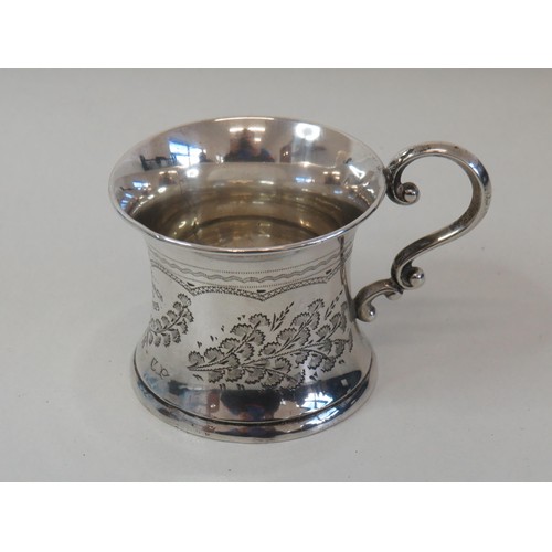 129 - Silver tankard birmingham 95g