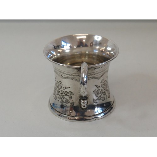 129 - Silver tankard birmingham 95g