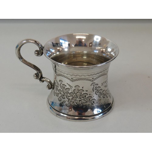 129 - Silver tankard birmingham 95g