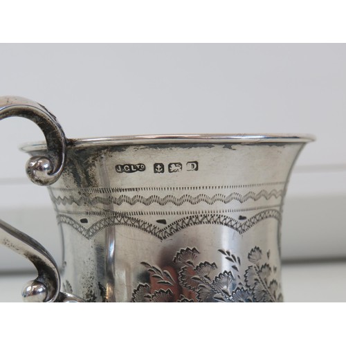 129 - Silver tankard birmingham 95g