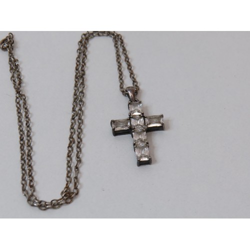 236 - Boxed silver cross and chain