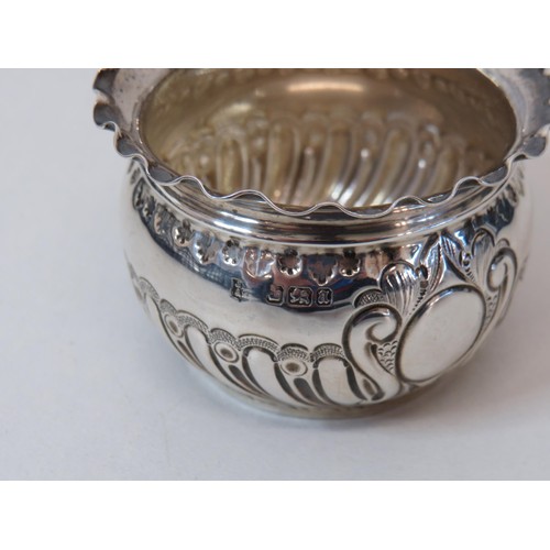 239 - Silver small bowl sheffield tong 38g