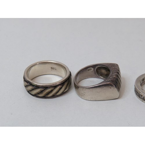 251 - Five silver rings