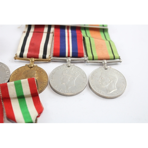 15 - WW2-ERII Mounted Medal Groups Inc Africa, Italy Stars, Special Constabulary x 3