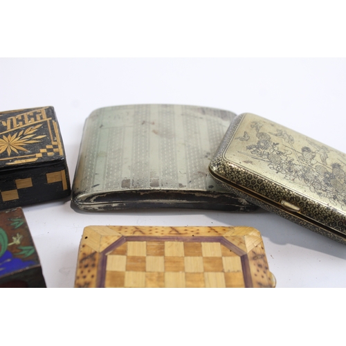 16 - Tobacciana Collectables Inc East Asian, Cigarette Case, Etc x 5