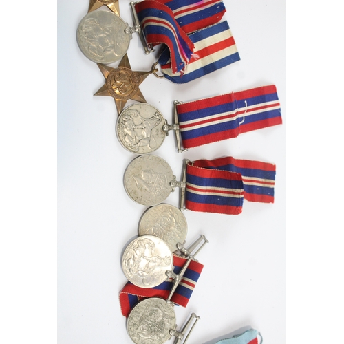 28 - WW2 Medals Inc Italy, Africa, France & Germany Stars Etc x 10