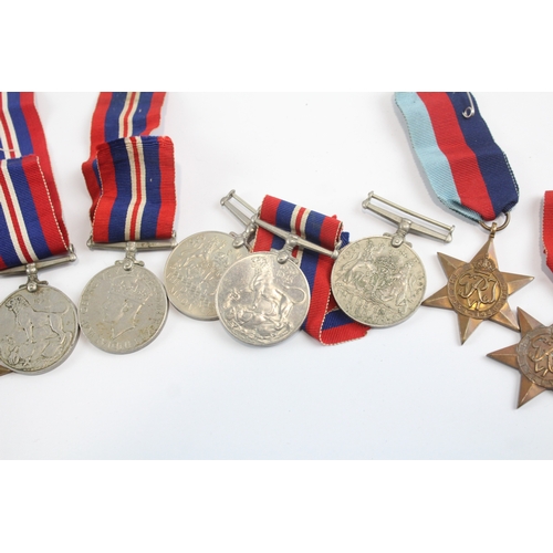 28 - WW2 Medals Inc Italy, Africa, France & Germany Stars Etc x 10