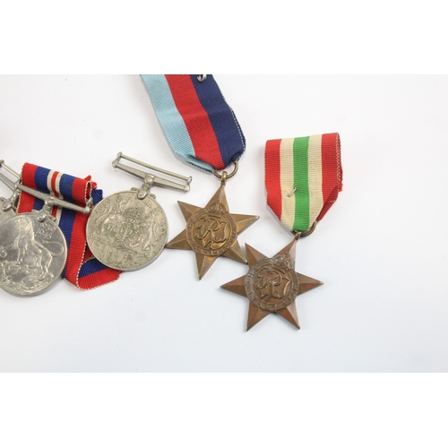 28 - WW2 Medals Inc Italy, Africa, France & Germany Stars Etc x 10