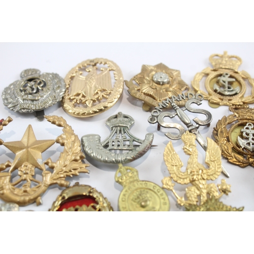 30 - Military Cap Badges Inc Australian, East Yorkshire, Grenadier Guards, Etc x 20