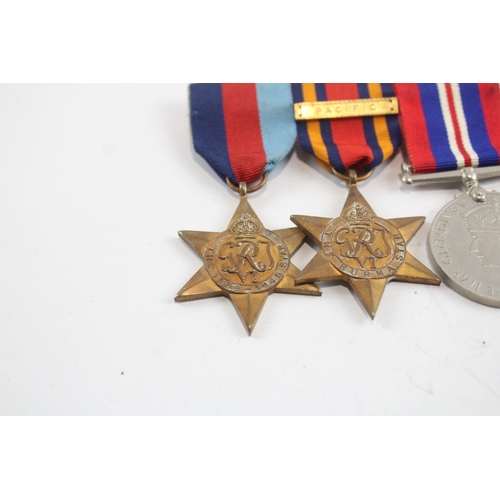 44 - WW2 Mounted Medal Groups Inc Burma Star, Pacific Clasp, Etc x 2