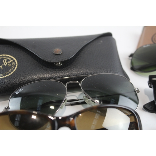 5 - Ray Ban Sunglasses & Cases x 5