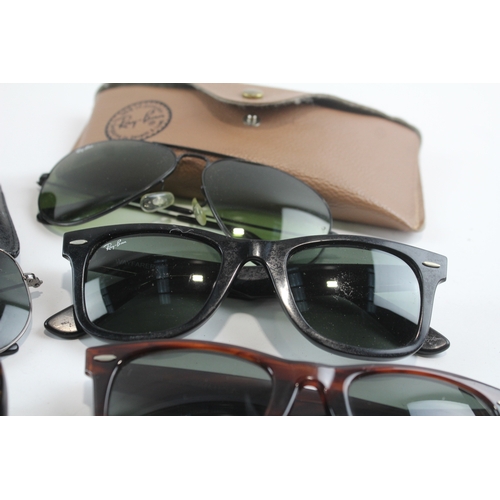 5 - Ray Ban Sunglasses & Cases x 5