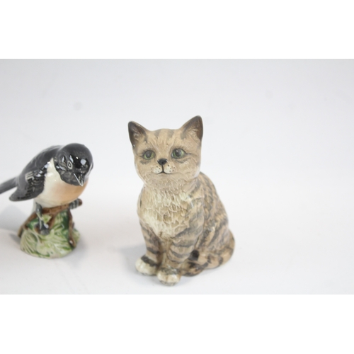 50 - Beswick Ornaments Cat Birds Porcelain Collectables