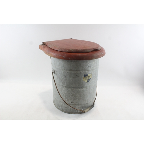 51 - Vintage Racasan Toilet Commode Porta Potty