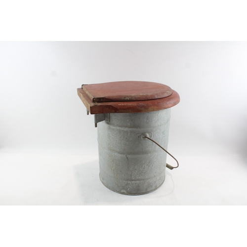 51 - Vintage Racasan Toilet Commode Porta Potty