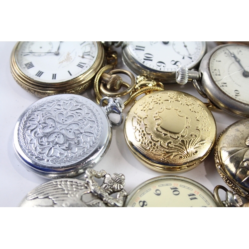 54 - Job Lot Assorted Mechanical/Quartz Pocket Watches SPARES / REPAIRS