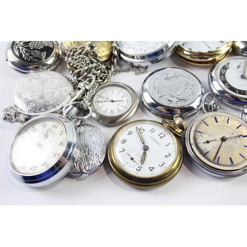 56 - Job Lot Assorted Mechanical/Quartz Pocket Watches SPARES / REPAIRS