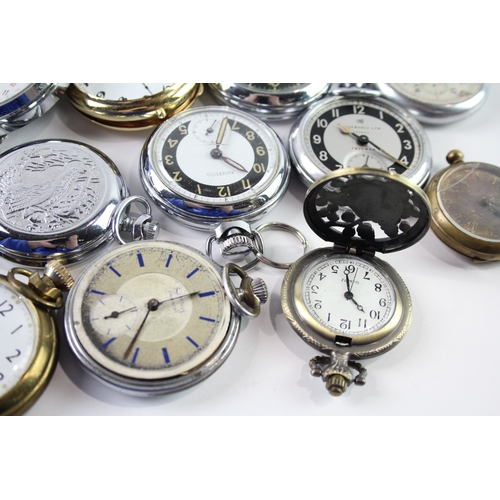 56 - Job Lot Assorted Mechanical/Quartz Pocket Watches SPARES / REPAIRS