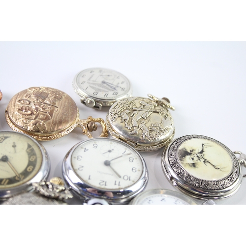 57 - Job Lot Assorted Mechanical/Quartz Pocket Watches SPARES / REPAIRS